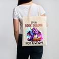 I'm A Book Dragon Not A Worm Canvas Tote Bag I'm A Book Dragon Not A Worm Canvas Tote Bag