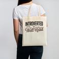 Introverted But Well-Read Book Lover Canvas Tote Bag