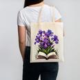 Irises Flowers Book Iris Floral Canvas Tote Bag