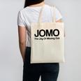 JOMO Joy Of Missing Out Fomo Fear Cozy Introvert Joke Canvas Tote Bag