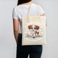 Just a Girl Who Loves Dogs And Books Cute Dog Canvas Tote Bag Just a Girl Who Loves Dogs And Books Cute Dog Canvas Tote Bag