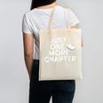Just One More Chapter Book Lover Quote Canvas Tote Bag