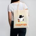 Just One More Chapter Fun Cat Coffee Reading Book Premium Tri-Blend Canvas Tote Bag