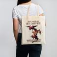Just Pour Me My Coffee Hand Me My Book And Slowly Back Away Premium Canvas Tote Bag