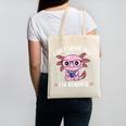 Kawaii Axolotl Can't Hear You I'm Reading Book Lover Canvas Tote Bag Kawaii Axolotl Can't Hear You I'm Reading Book Lover Canvas Tote Bag