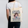 Kawaii Cat And Books Just A Girl Who Loves Both Canvas Tote Bag Kawaii Cat And Books Just A Girl Who Loves Both Canvas Tote Bag