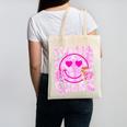 Library Book Fair Queen Vibe Groovy Tie Dye School Reading Canvas Tote Bag