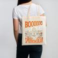 Library Halloween Book Lover Ghost With Books Canvas Tote Bag