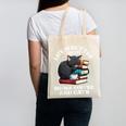 Life Is Better With Books Cats & Coffee Librarian Book Lover Canvas Tote Bag Life Is Better With Books Cats & Coffee Librarian Book Lover Canvas Tote Bag