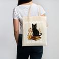 Life Is Better With Cats And Books Cute Cat Lover For Men Women Kids Canvas Tote Bag Life Is Better With Cats And Books Cute Cat Lover For Men Women Kids Canvas Tote Bag