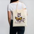 Life Is Better With Cats Coffee Books Cat Reading Book Canvas Tote Bag Life Is Better With Cats Coffee Books Cat Reading Book Canvas Tote Bag