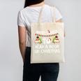 Most Likely To Read A Book On Christmas Snowman Family Canvas Tote Bag
