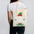 Most Likely To Read A Book Matching Christmas Elf Canvas Tote Bag