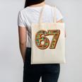 Literary 67 Bookshelf Six Seven Reading Meme Canvas Tote Bag