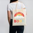 Take A Look It's In A Book Reading Book Vintage Rainbow Canvas Tote Bag