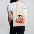 Love Book Coffee Heart Coquette Bow Valentines Day Canvas Tote Bag Love Book Coffee Heart Coquette Bow Valentines Day Canvas Tote Bag