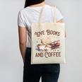 Love Books And Coffee Books Reading Coffee Drinking Canvas Tote Bag Love Books And Coffee Books Reading Coffee Drinking Canvas Tote Bag