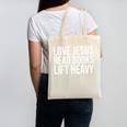 Love Jesus Read Books Lift Heavy Canvas Tote Bag Love Jesus Read Books Lift Heavy Canvas Tote Bag