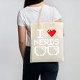 I Love Nerds I Heart Nerds For Science Book Knowledge Geeks Canvas Tote Bag
