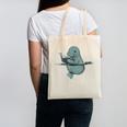 Manatee Reading Book Bookworm Manatees Ocean Animal Lover Canvas Tote Bag