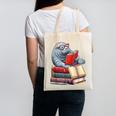Manatee Reading Books Matching Bookworm Readers Librarian Canvas Tote Bag Manatee Reading Books Matching Bookworm Readers Librarian Canvas Tote Bag