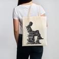 Men Pixel Art Geometric Book Human Drawing Graphic Men Canvas Tote Bag