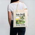 Moby Dick Book Cover Illustration Canvas Tote Bag