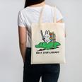 Next Stop Library Reading Book Canvas Tote Bag Next Stop Library Reading Book Canvas Tote Bag
