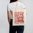 North Pole Book Club Christmas Canvas Tote Bag North Pole Book Club Christmas Canvas Tote Bag