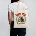 North Pole Book Club Hot Cocoa Bookworm Christmas Xmas Canvas Tote Bag