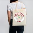 North Pole Book Club Shirt Candy Cane Christmas Canvas Tote Bag