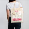 Nothing Beats Reading Rock Paper Scissors Book Lover Library Canvas Tote Bag