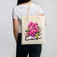 Orchids Flowers Book Floral Canvas Tote Bag Orchids Flowers Book Floral Canvas Tote Bag