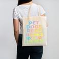 Pet Dogs Read Books Be Happy Dog Lover Canvas Tote Bag