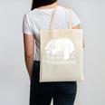 Polar Bear Reading Book Pajama Sleep Canvas Tote Bag