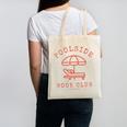 Poolside Book Club Summer Reading Book Lover Swimming Shirt Men Women Canvas Tote Bag