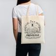 Im A Privilege Vintage Book Illustration Canvas Tote Bag