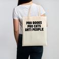 PRO Books PRO Cats Anti People Canvas Tote Bag