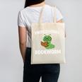 Professional Bookworm Reading Lover Cute Worm Glasses Book Canvas Tote Bag Professional Bookworm Reading Lover Cute Worm Glasses Book Canvas Tote Bag