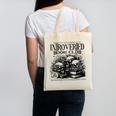 Proudly Anti Social Member Of The Introverted Book Club Canvas Tote Bag Proudly Anti Social Member Of The Introverted Book Club Canvas Tote Bag