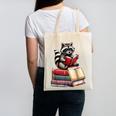 Raccoon Reading Books Matching Bookworm Readers Librarian Canvas Tote Bag