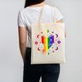 Rainbow Book With Stars And Moon Phases Gay Pride LGBT Canvas Tote Bag Rainbow Book With Stars And Moon Phases Gay Pride LGBT Canvas Tote Bag