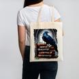 Raven On A Stack Of Books Wisdom Of Odin Canvas Tote Bag Raven On A Stack Of Books Wisdom Of Odin Canvas Tote Bag