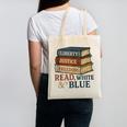 Read Blue Liberty Books July 4th Independence Canvas Tote Bag