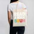 Read A Book Bruh Teacher Canvas Tote Bag