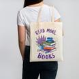 Read More Books Floral Book Reader Art Reading Lover Quote Canvas Tote Bag Read More Books Floral Book Reader Art Reading Lover Quote Canvas Tote Bag
