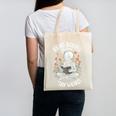 Read Books Be Kind Stay Weird Skeleton Reading Goth Flower Canvas Tote Bag