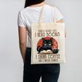 i Read Books And i Know Things Cat Reading Coffee Canvas Tote Bag i Read Books And i Know Things Cat Reading Coffee Canvas Tote Bag