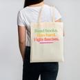 Read Books Run Hard Fight Fascists Canvas Tote Bag