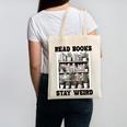Read Books Stay Weird Book Lover Joke Introvert Reading Premium Canvas Tote Bag